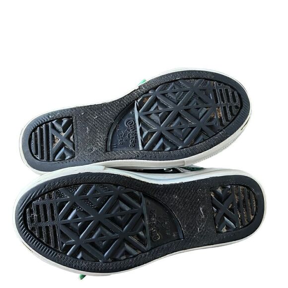 Converse All Stars unisex youth sneakers in grey, green and black size 11 - Picture 6 of 9